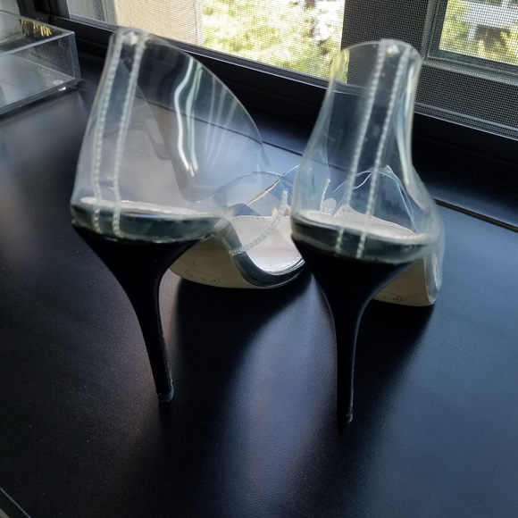 Pretty Little Thing Clear open toe pointed heels - Picture 6 of 9